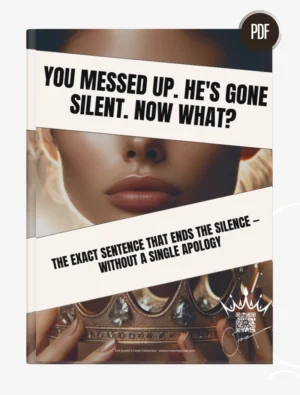 You messed up. He’s Gone Silent. NOW WHAT?